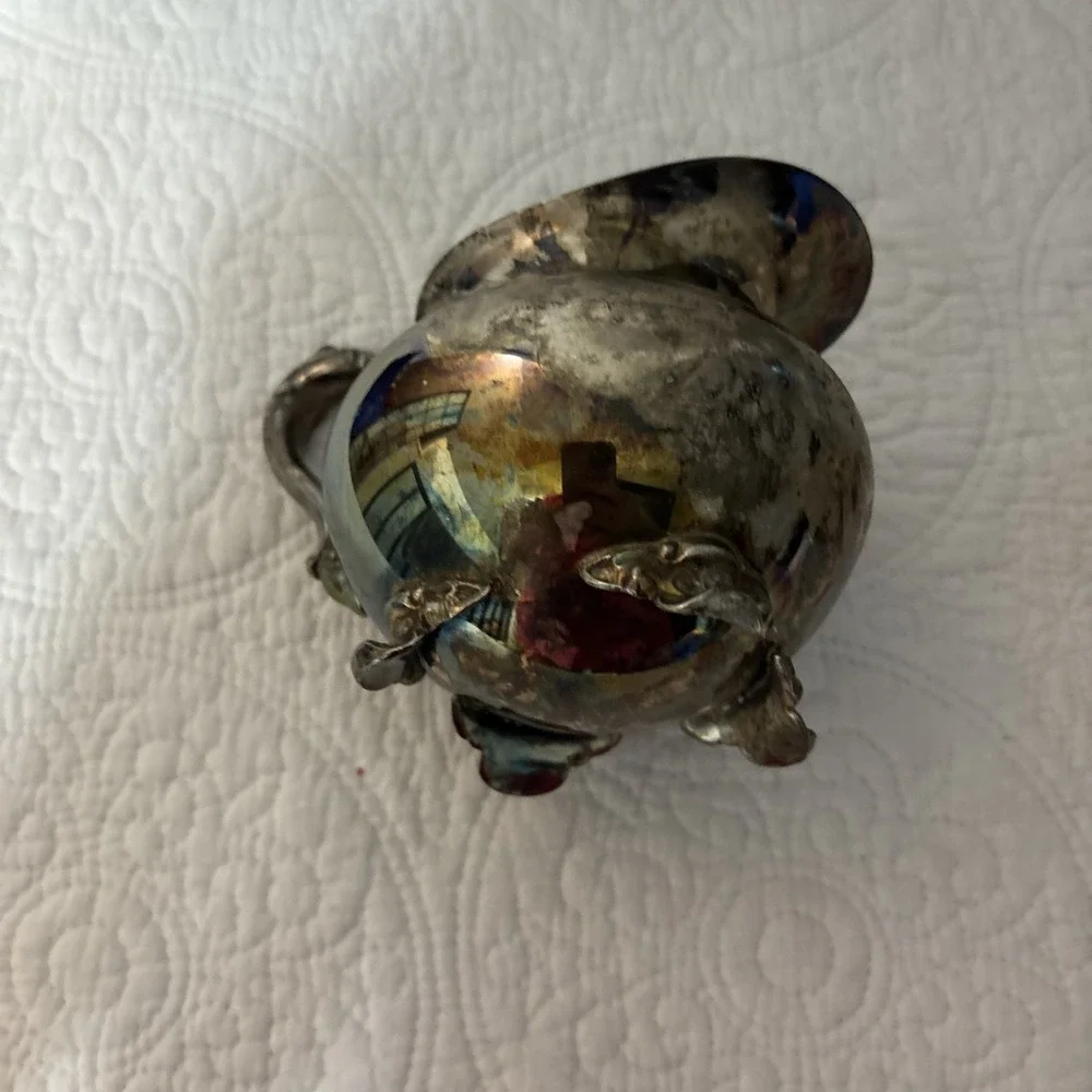 Towle Vintage Silver Plated Creamer And Sugar Tea‎ Set. 4 inches tall.
